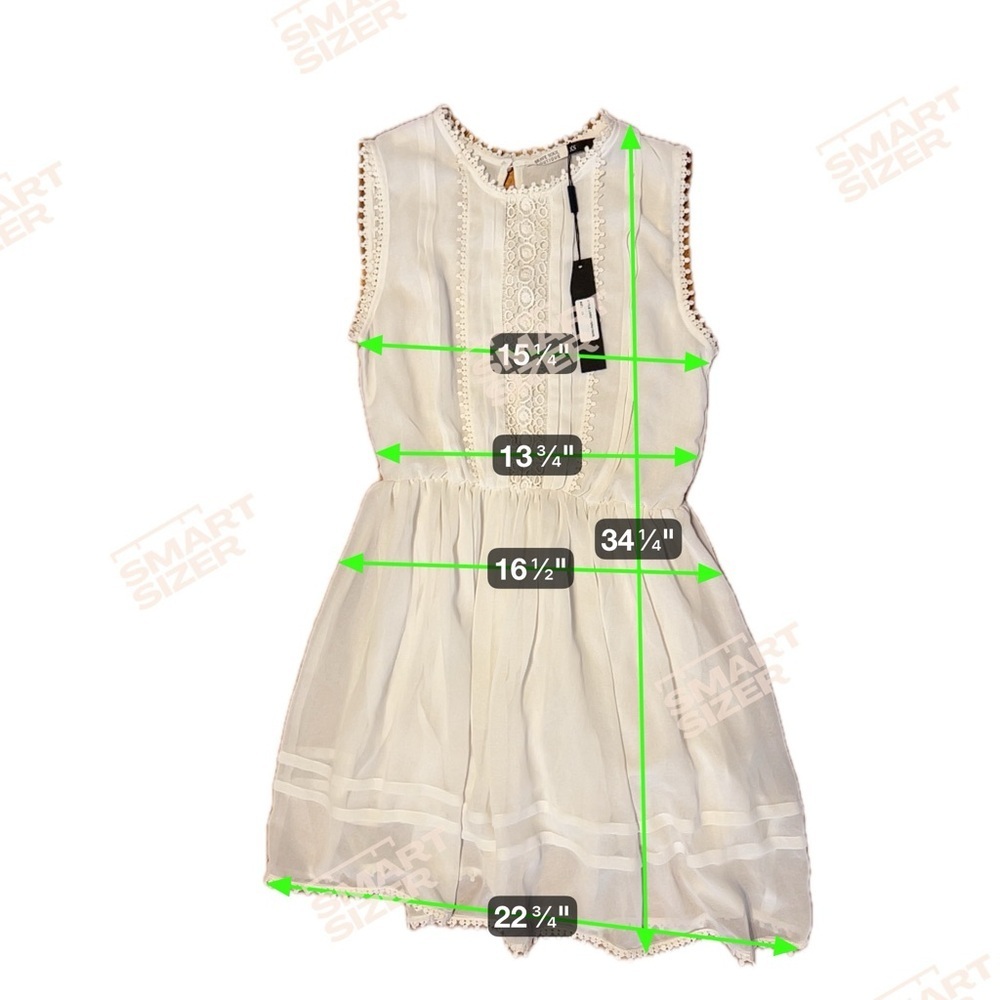 NWT Brave Soul White Lace Dress Size x small - Picture 12 of 12